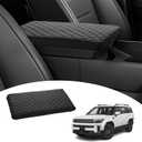 Shademax Custom for 2024 2025 2026 Hyundai Santa Fe Center Console Cover Armrest Cover Santa Fe Hybrid Accessories Arm Rest Cushion Pad Leather Middle Console Cover Armrest Seat Box Protector