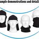 Pack of 3 Ski Mask Bandana Face Hat UV Protection Full Cover for Women Men Outdoor Sports (Green)