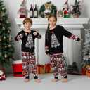 VNVNE Family Christmas Pjs Matching Sets for Women/Men/Couples/Adults, Holiday Xmas Reindeer Elf Plaid Pajamas Sleepwear (Snowman Joy)