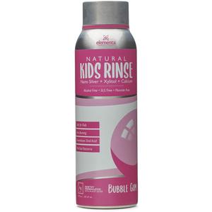 Elementa Essentials Kids Mouthwash | Nano Silver All Natural Fluoride and Alcohol Free Mouthwash for Children. Antimicrobial, Anti-Cavity Mouth Rinse | 20 oz (Bubble Gum)