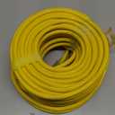 Southwire Outdoor Extension Cord  Durable Vinyl Jacket for For Farm, Ranch & Workshop - Lighted End With Reinforced Blades - SJTW, Yellow - 12 Gauge, 3 Prong - 50 Feet