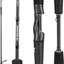 KastKing Crixus Fishing Rods,IM6 Graphite Spinning Rod & Casting Rod W/Zirconium Oxide Ring Stainless Steel Guides, SuperPolymer Handle, 5'6"-Light - M Fast-2pcs