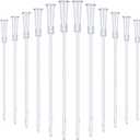 White PVC Replacement Tube Supplies Colon Tubes Kit Clear Replacements Hose with Flexible Rounded End for Smooth Insert Catheters for Women Men FR12 (30 Pieces)