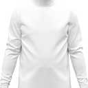 Maks Mens Casual Cotton Turtleneck Pullover Sweater Interlock Knit Combed Super-Soft Sweater (XX-Large, White)