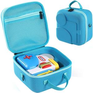 Carrying Case Compatible with Little Tikes Story Dream Machine, Portable Storage Case for Books, Character and Other Accessories - Suitable for Travel and Home Storage (Blue)
