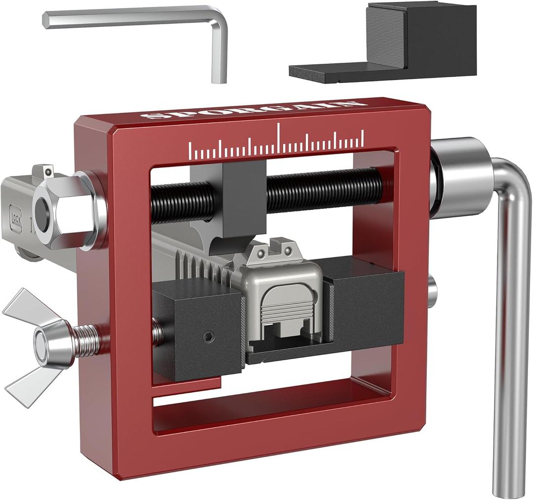 SporGain Pistol Sight Pusher Tool with Heavy-Duty Design for 1911 Glock Sig Springfield and Similar Market, Fits Handguns Front and Rear Sight Removal Adjustment