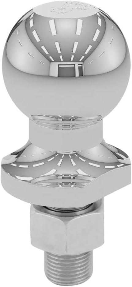 CURT 40161 Chrome Trailer Hitch Ball, 2,000 lbs, 1-7/8-Inch Diameter, 3/4 x 1-5/8-Inch Shank