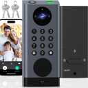 WiFi Door Lock with Camera, Deadbolt Smart Lock with Video Doorbell, Keyless Entry Door Lock with Fingerprint Keypad Code, Electronic Digital Biometric WiFi Smart Lock for Front Door