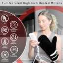 Electric Hand Heating Pad for Women Men, Pain Relief Heated Arthritis Gloves for Hands, Fingers, Carpal Tunnel, Heating Mittens with 30-90min Timer, 86-158 Adjustable Temperature Shut Off