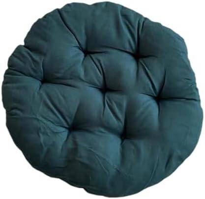 Dualoai Egg Shape Chair Pad Padded Seat Cushion Patio Chair Pad Hanging Chair Cushion for Bedroom, Green (16x16 inch)