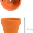Fcacti 54 Pcs Small Mini Clay Pots 2.1'' Terracotta Pot Clay Ceramic Pottery Planter Cactus Flower Pots Succulent Nursery Pots- Great for Window Boxes, Cactus, Plants, Crafts, Wedding Favors