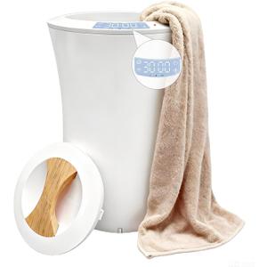 Large Towel Warmer Bucket, Heated Towel Bucket with 3 Heat Modes & 24H Timer, Auto Shut Off, Fits Oversized Towels, Bathrobes, Blankets for Bathroom Spa