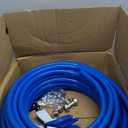 3/4"100&200&300ft Compressed Air Line Kit for Shop/Garage, Hdpe-Aluminum Rapid Air System Includes Right Angle Fittings and Tee Fittings, Compressed Air Piping System Leak Proof&Easy to Install
