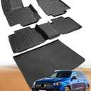 Car Floor Mats for Mercedes Benz GLE: GLE 350/450 2020 2021 2022 2023 2024 (Not Fit for Coupe) TPE, All Weather Heavy Duty Rubber Accessories Full Set Floor Liners & Trunk Mat 4PCS
