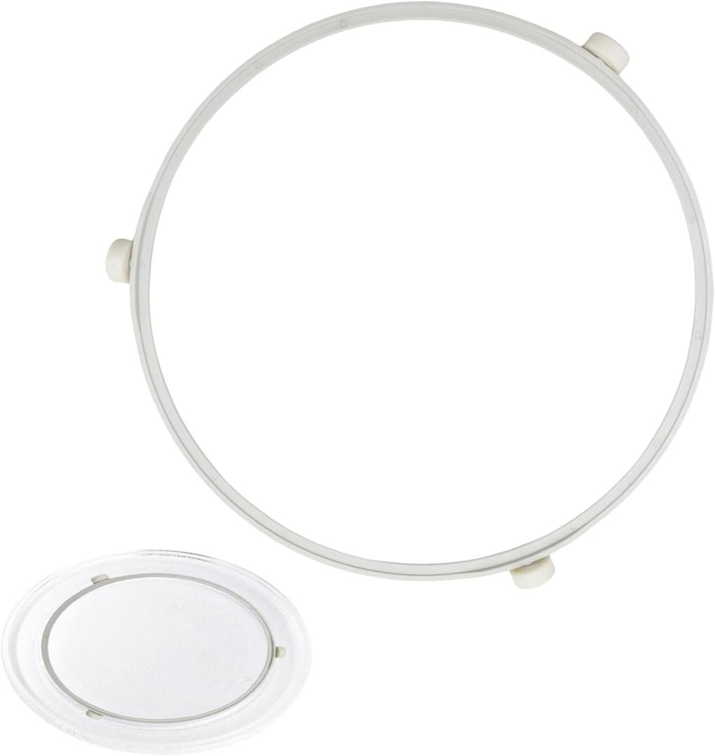 3 x Microwave Turntable Ring for GE Microwaves, WB06X10705 Microwave Roller Ring, Glass Plate Tray Support Holder
