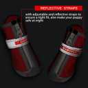 QUMY Dog Shoes for Small Dog, Puppy Dog Boots & Paw Protectors for Winter, Summer Hot Pavement, Waterproof in Rainy Weather, Ourdoor Walking, Indoor Hardfloors Skid-Resistant Soles Red Size 1