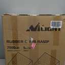 Nilight Rubber Curb Ramps, 5 Inches Rise Height Heavy Duty Rubber Threshold Ramp, Portable Driveway Ramps for Cars Wheelchairs Scooter Lawn Mower, 7000lbs Load Capacity, 2 Pack