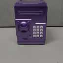 Totola Piggy Bank Electronic Mini ATM for Kids Baby Toy, Auto Scroll Paper Money Safe Coin Banks Saving Box Password Code Lock for Children,Boys Girls Best Birthday Gift (Purple)