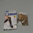 Truform Sheer Compression Stockings, 15-20 mmHg, Women's Knee High Length, Open Toe, 20 Denier, Beige, Large