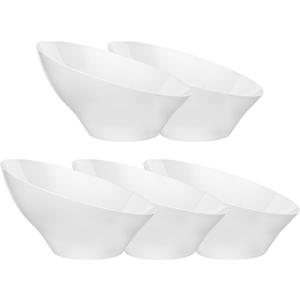12pack White Plastic Bowl Disposable,20oz Plastic Party Bowls,Snack Party Bowls for Chip, Candy, Salad, Snacks, Fruit
