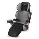 Chicco KidFit Zip Air Plus 2-in-1 Belt Positioning Booster Car Seat, Backless and High Back Booster Seat, for Children Aged 4 Years and Up and 40-100 lbs | Q Collection/Black/Grey