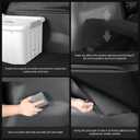 LUCKEASY Rear Trunk Side Protective Cover for Tesla Model Y Juniper 2026 2025 New 5 Seat Standard & Premium & Performance Trunk Left & Right Panel Protection TPE Velcro Stick Cargo Mat Black