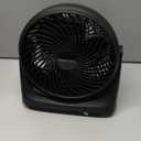 Basics Air Circulator Desk Fan for Bedroom, Home and Office, 90-Degree Tilt Head, 3 Speed Settings, Cooling, 35 Watts, Black, 11.1"W x 6.3"D x 10.9"H