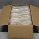 XUWAIDSGN 24 Pcs Champagne Flutes Plastic Wine Glasses Bulk Vintage Champagne Flutes Mimosa Bar Glasses Stemmed Drinking Cups 5.4OZ for Christmas Birthday Wedding Bride (24, Clear gold glitter)