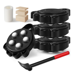 Furniture Lifters for Heavy Furniture - 360°Rotating Furniture Rollers Can Hold Up to 700 Pounds, Piano Appliances DollySelf-Adjusting Base