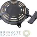 KIKITE 497680 Recoil Starter Compatible with B & S 497680 Pull Start Assembly 498144 Rwind Starter Toro Troy Bilt Tb210 TB230 Lawn Mower Pull Start Replace 190cc 725EX