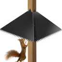 Metal Squirrel Baffle for 4x4 Post,Outdoor Squirrel Guard for Wooden Trunk Pole