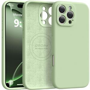 Ktele Magnetic for iPhone 16 Pro Case [Compatible with Magsafe] [Premium Silicone Satin-Smooth Touch] Slim Shockproof Anti-Scratch Microfiber Lining Case, 6.3 inch, Matcha