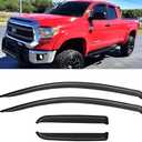 Window Visors Rain Guards for 2007-2021 Toyota Tundra Extended Cab, Out-Channel Window Vent Wind Deflectors Visors Shades for 07-21 Tundra Double Cab