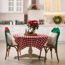 6 Pcs Christmas Back Chair Cover Elf Hat Leg and Cute Elf Felt Chair Back Covers for Xmas Banquet Home Kitchen Dining Room Decor Christmas Dining Chair Slipcovers (Fresh)