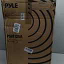 Pyle 1200W Portable Bluetooth PA Speaker - 12’’ Subwoofer, LED Battery Indicator Lights W/Built-In Rechargeable Battery, MP3/USB/SD Card Reader, and UHF Wireless Microphone - Pyle PSBT125A,Black