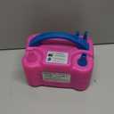 Balloon Pump Electric,110V 600W Balloon Blower Inflator Dual Nozzle Air Pump Balloons Inflator for Decoration, Party, Sport,Gifts:2 Balloon Tying Tools (Rose Red)