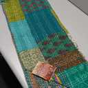 LR Home 50x60 Inch Soft Hand-Woven Bohemian Throw Blanket - Perfect for Bed, Sofa, Couch, and Living Room Decor - Warm blankets for winter - Patchwork Fall Blanket - Christmas Gift - Green