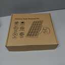 Zivif 10W Solar Panel for Security Camera, 10400mAh Built-in Battery, 5V Outdoor Solar Charger with USB-C & Micro-USB Port, IP66 Waterproof, 360° Adjustable Mount