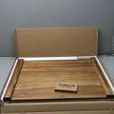 Noodle Board Stove Cover with Handles for Electric, Gas Stove Top (Acacia Wood)