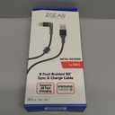 ZGear 8 Foot Braided 90° Sync & Charge Cable for USB-C device