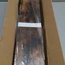 upsimples Floating Shelves for Wall, 23.6 Inch Shelves for Decor Storage Set of 6, Wall Mounted Wood Shelf for Bedroom, Living Room, Bathroom, Kitchen, Long Picture Ledge Shelves, Brown