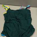 popvil Women's One Piece Swimsuits 2025 Tummy Control -Slimming Bathing Suit Neon 1 Piece Beach Outfit Sexy Sport Swim Suits, Dark Green, Large