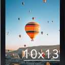10x13 Picture Frame Black for Wall Hanging, Wall Mounting Horizontally or Vertically, 10 x 13 Wall Gallery Poster Photo Frame with Shatter Resistant Plexiglass, Black