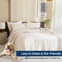 Paxrac Beige Comforter and Pillowcase - Twin/Twin XL Size, Cream 2 Piece Set, Lightweight Neutral Bedding for All Seasons, Soft Breathable - 68x90In Comforter & 1 Pillowcase