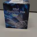 Portable 4-in-1 Waist/Neck/Desk Fan with Phone Stand & LED Light | 10000RPM Ultra-Fast Cooling, 4-Speed Rechargeable Battery | Lightweight for Indoor, Outdoor, Camping, Makeup(Grey)