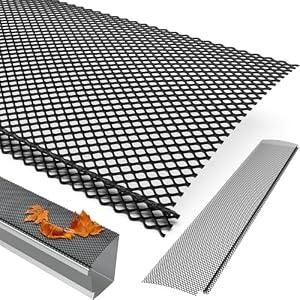 126 ft Lock in Gutter Guard, 6 Inch Heavy Duty Steel Leaf Filter Gutter Screens, Snap in Anti-Overflow Micro Mesh Protection Covers, Fit 4", 5" and 6" K Style Rain Gutter (6” x 126 ft (42 Pack))