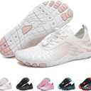 2025 New Barefoot Shoes for Women Mens,Hike Barefoot Shoes Womens Footwear,Comfortable & Non-Slip Barefoot Vitality Shoe Women's Athletic Footwear,Wide Toe Box Water Shoe for Women Men (White)