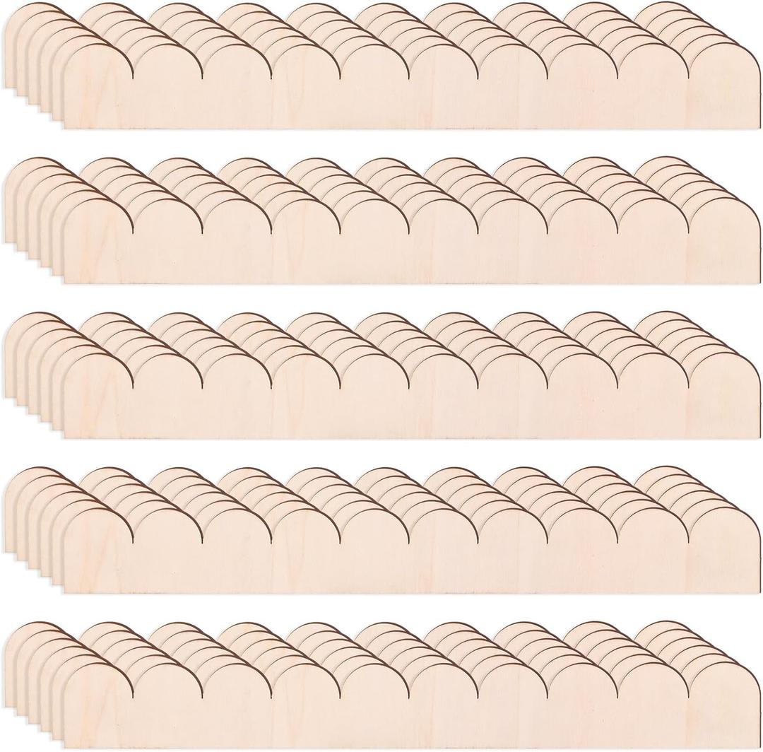 30PCS Unfinished Wood Trim Molding Decorative Scalloped Wood Trim Cute DIY Scalloped Edge Decorative Wood Molding for Home Wall Cabinet Shelf and Window Door