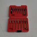 15 Pieces Screw Extractor Set 6542/4341 HSS Cobalt Left Hand Drill Bit Broken Screw Extractor Kit with 1/4'' Adaptor, Stripped Screw Extractor Set Ez Out Removing Screws Bolts Nuts