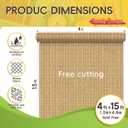 Bulletin Board Fabric Roll, Burlap Texture, Self-Healing, 4x15ft, 25" x 40"